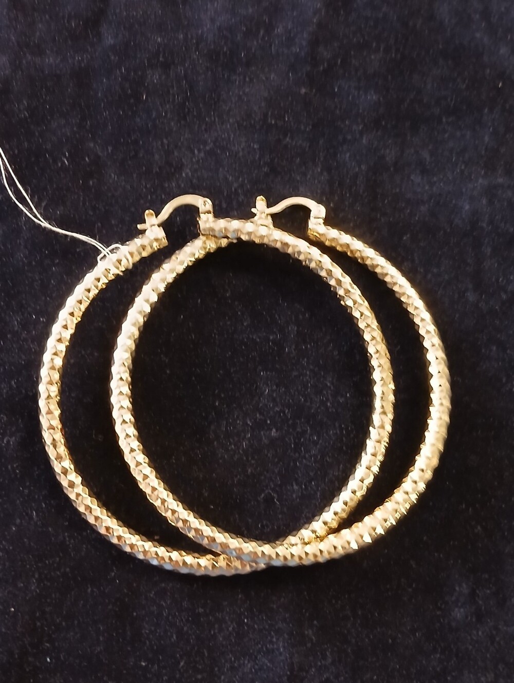 Gold Large Hoops - Picture 6 of 11